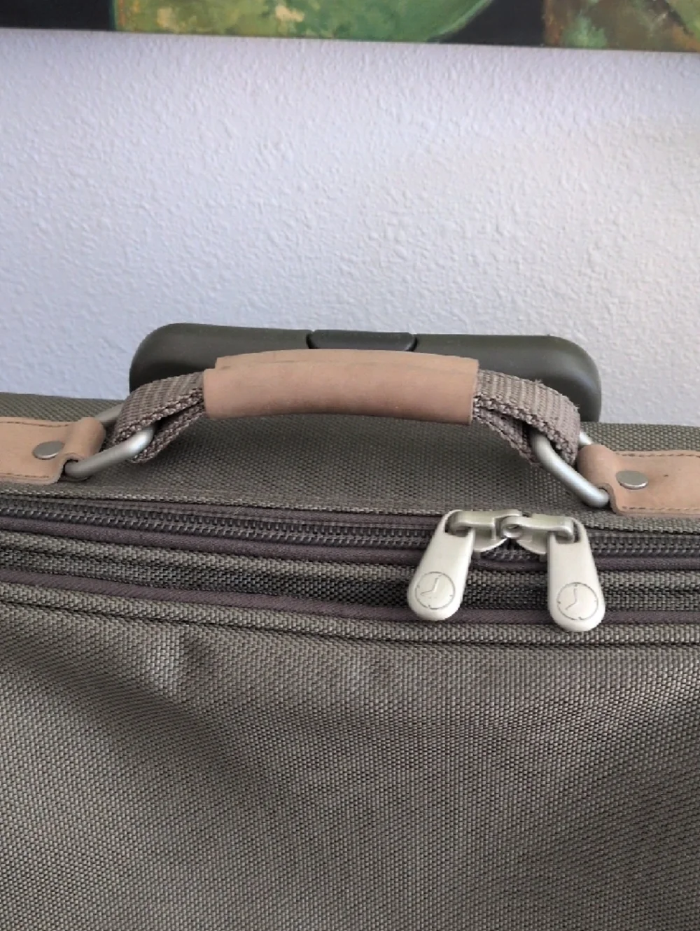 Briggs & Riley Taupe Carry-On Laptop Bag with Shoulder Strap